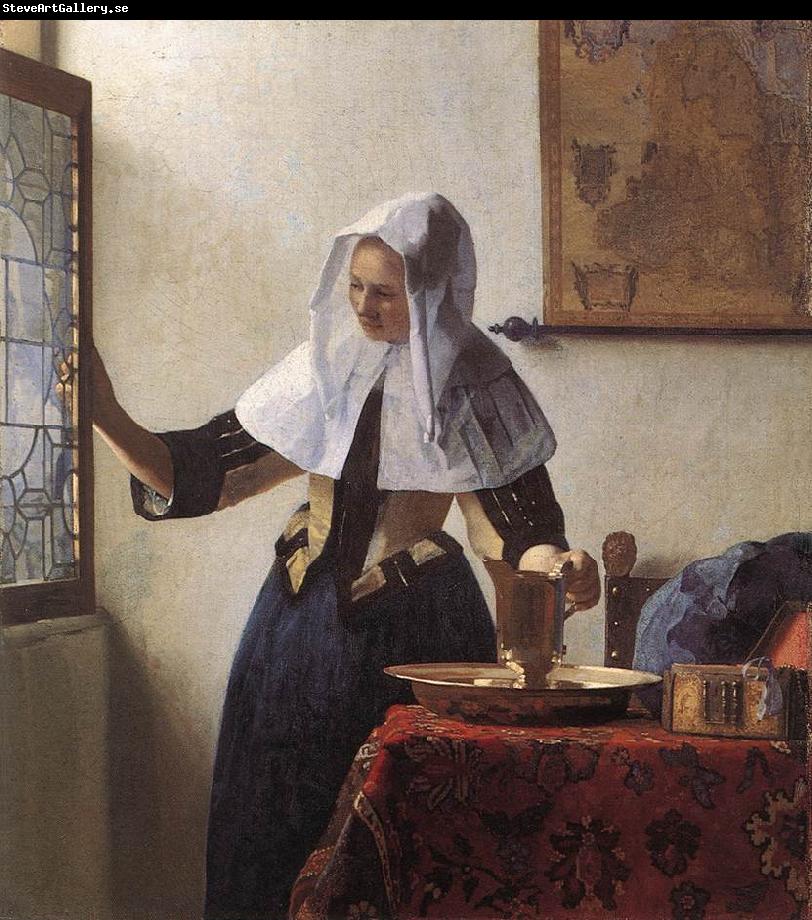 Jan Vermeer Young Woman with a Water Jug